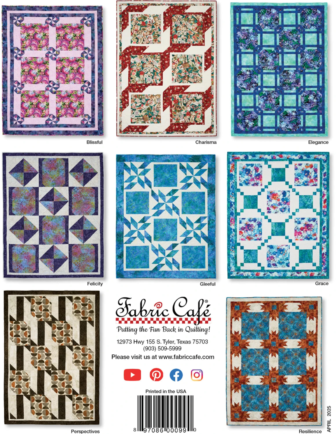 3 Yard Quilt Book - Big Block 3-Yard Quilts from Fabric Cafe