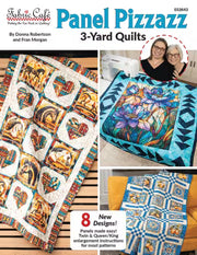 Panel Pizazz 3 Yard Quilt Book from Fabric Cafe - 8 Patterns