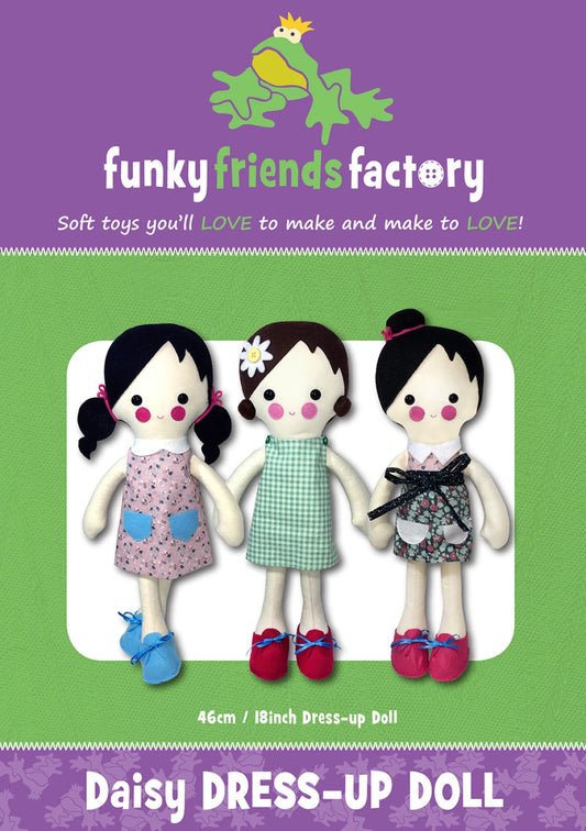 Funky Friends Pattern - Daisy Dress Up Doll