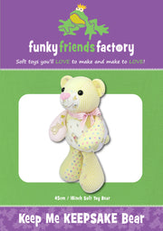 Funky Friends Pattern - Keep Me Keepsake Bear