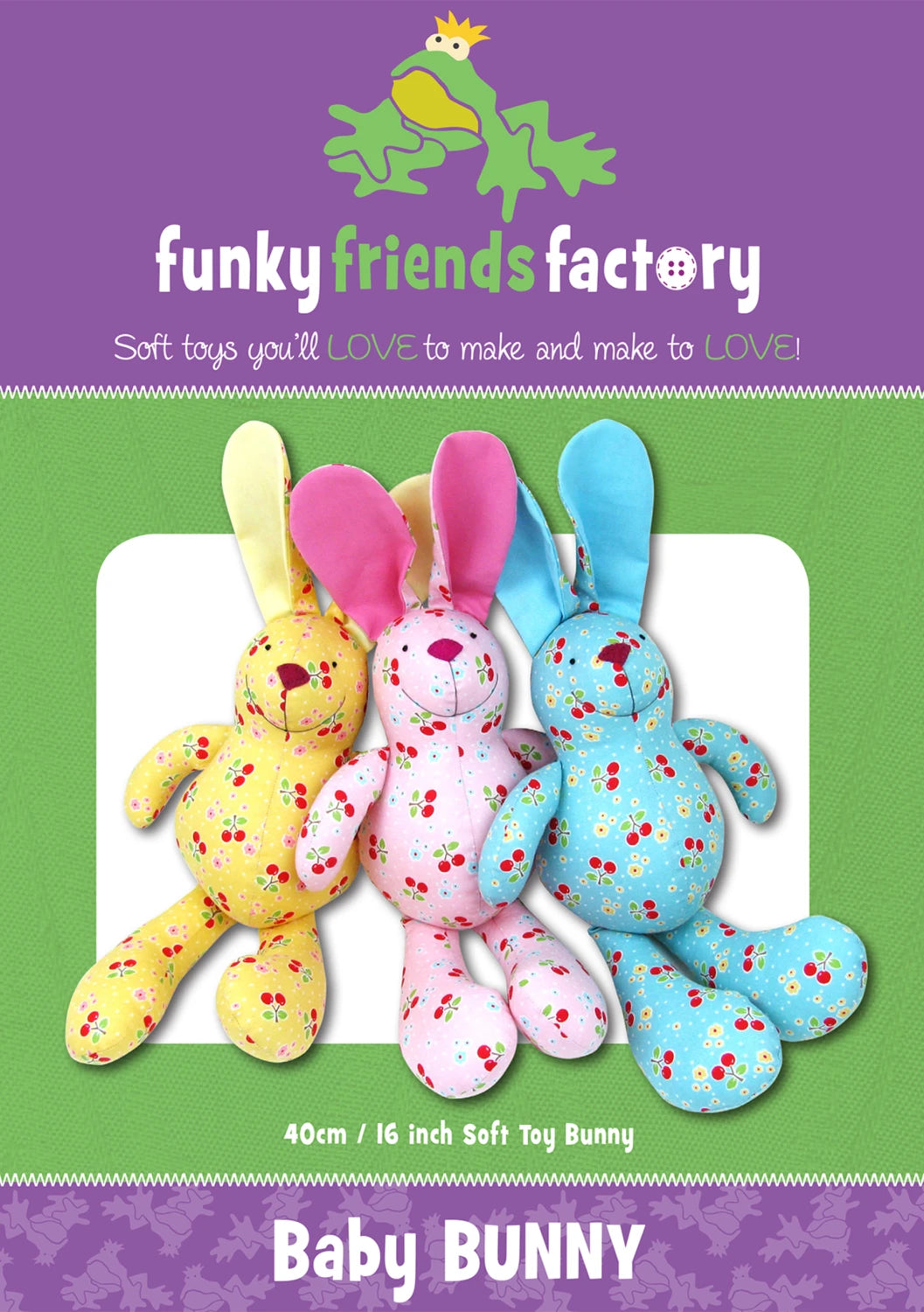 Funky Friends Pattern - Baby Bunny