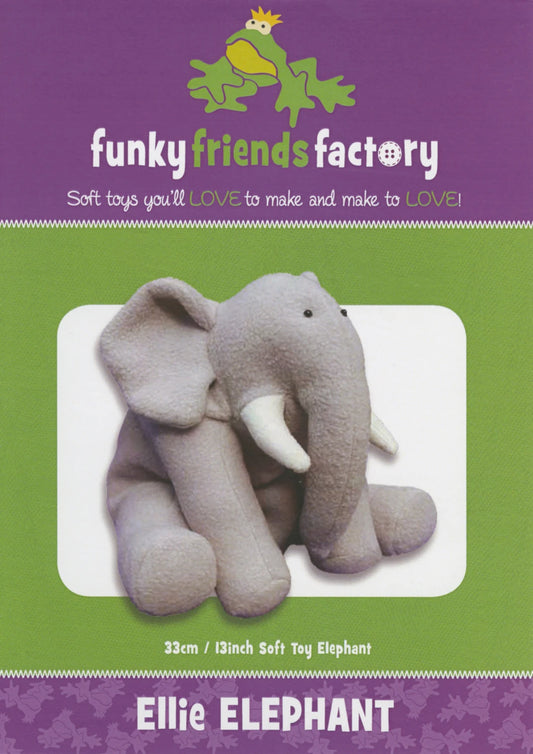 Funky Friends Pattern - Ellie Elephant