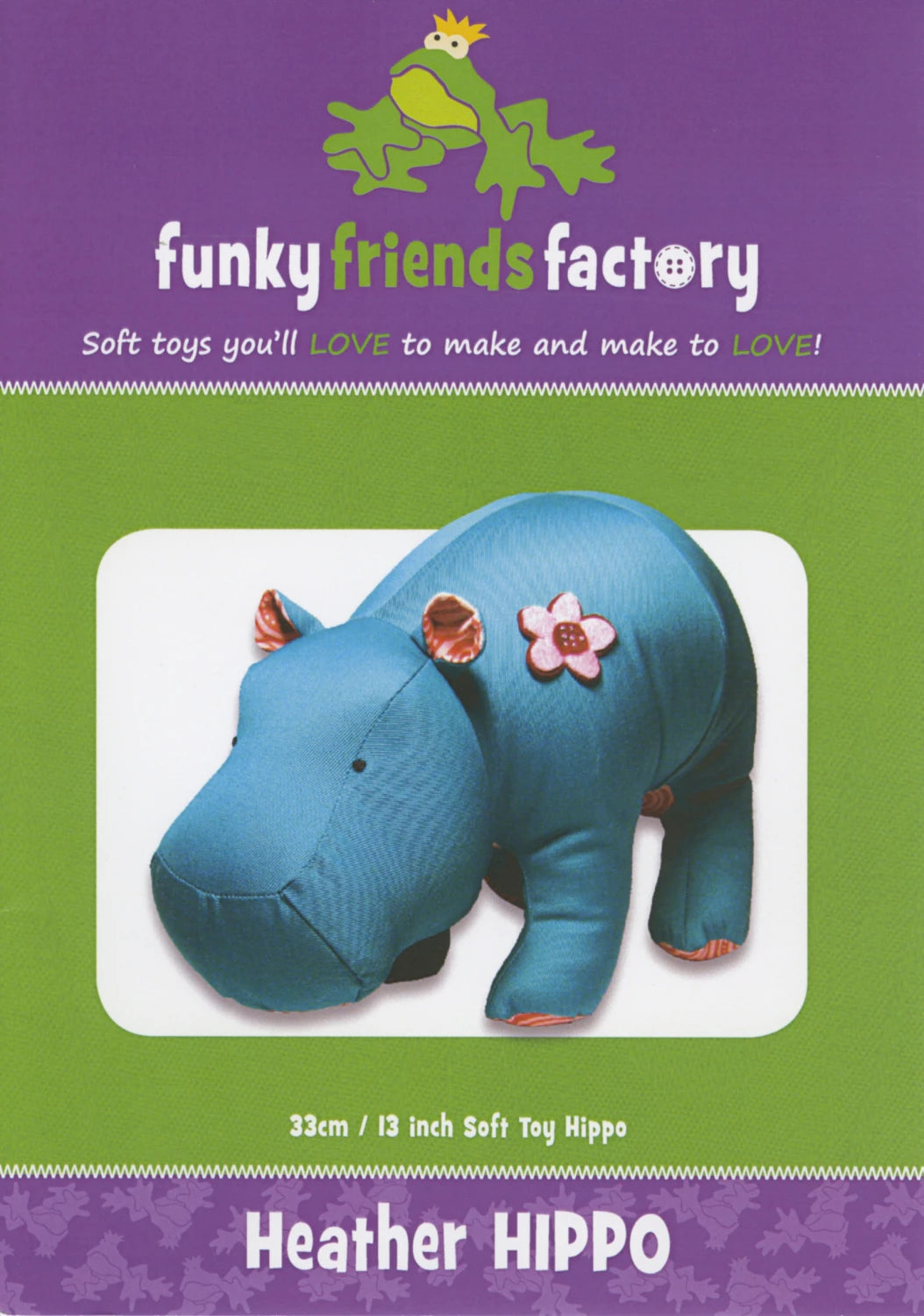 Funky Friends Pattern - Heather Hippo