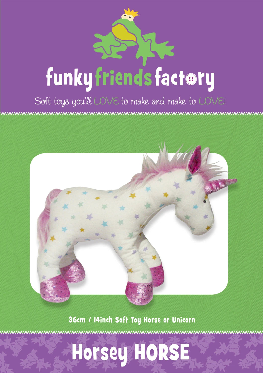 Funky Friends Pattern - Horsey Horse / Unicorn