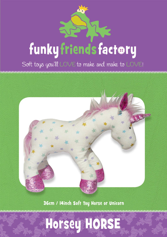 Funky Friends Pattern - Horsey Horse / Unicorn