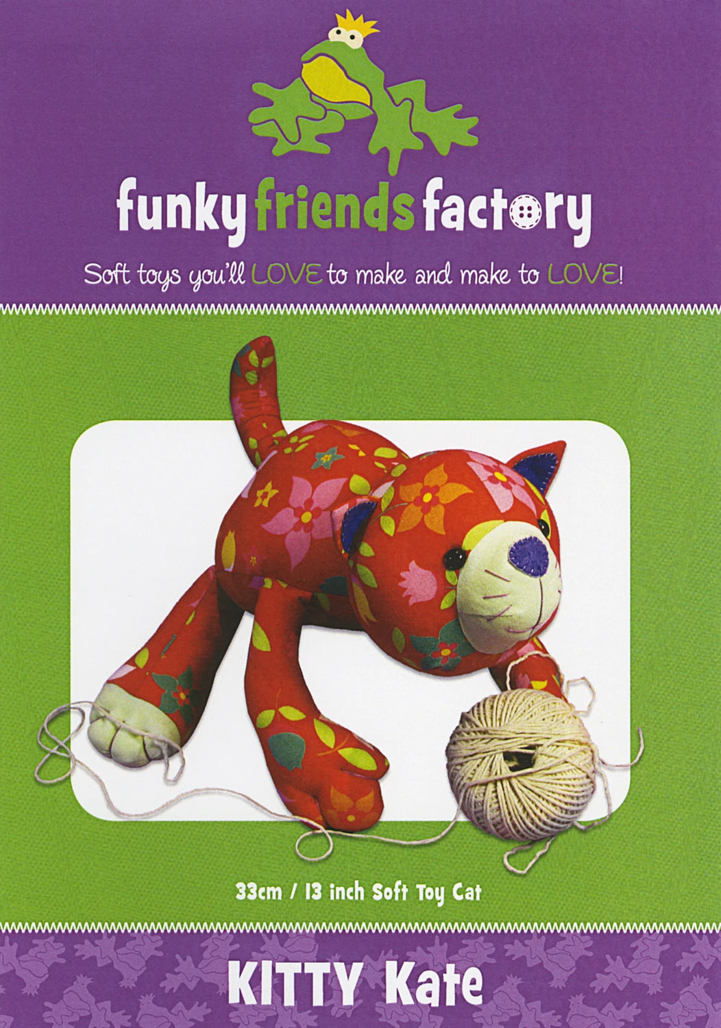 Funky Friends Pattern - Kitty Kate