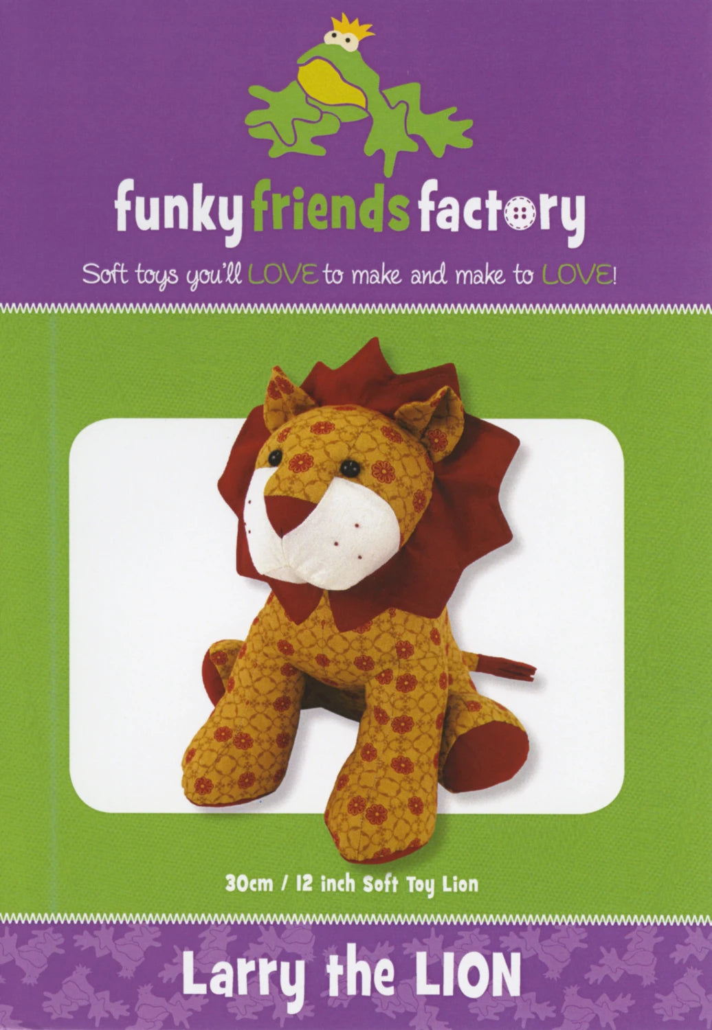 Funky Friends Pattern - Larry Lion