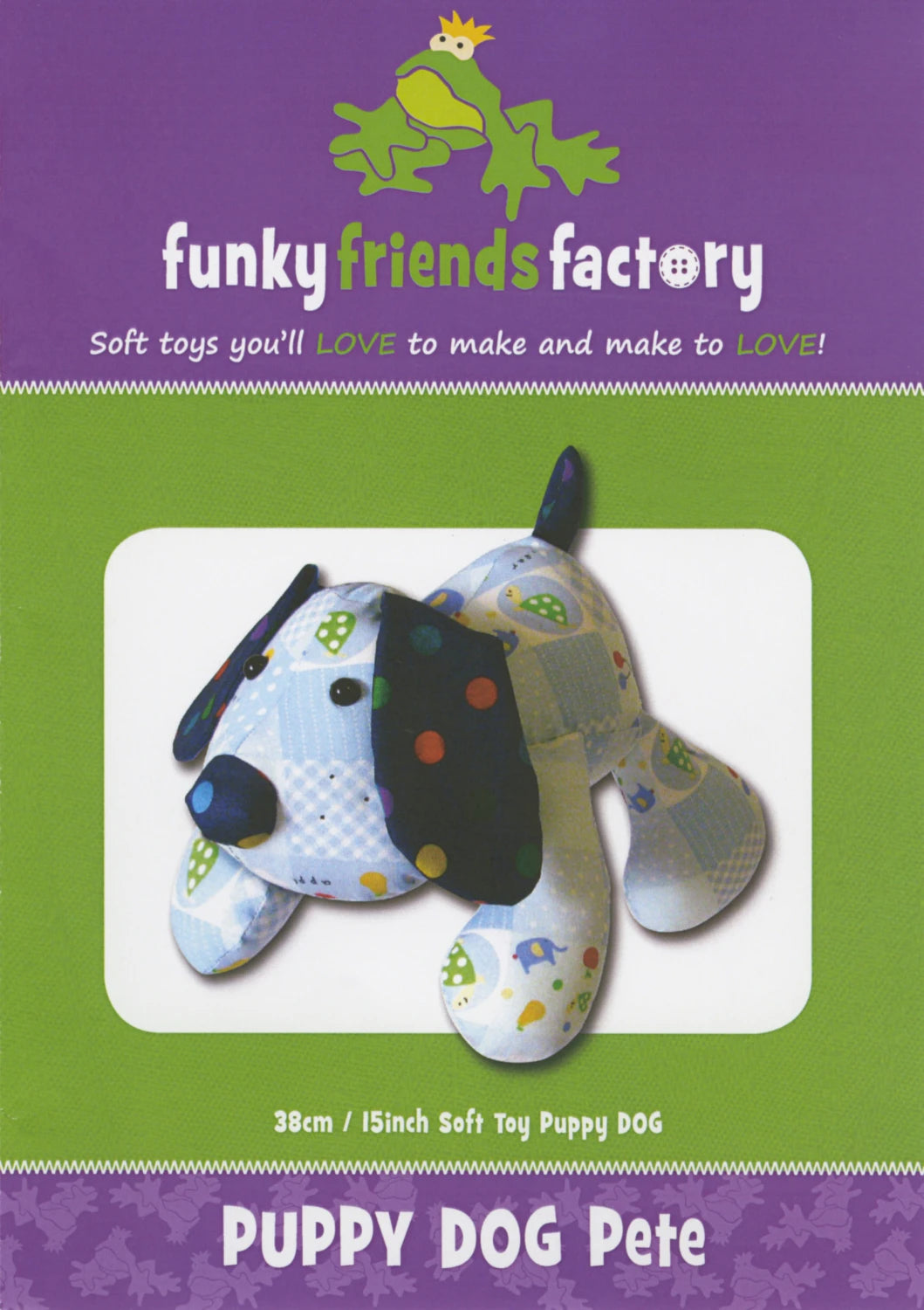 Funky Friends Pattern - Puppy Dog Pete