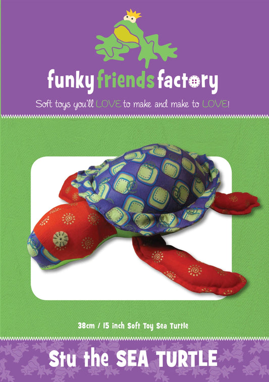 Funky Friends Pattern - Stu Sea Turtle