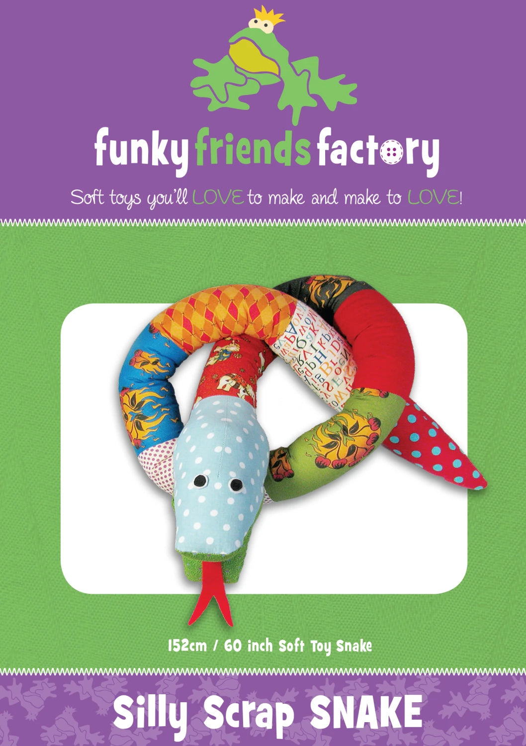 Funky Friends Pattern - Silly Scrap Snake