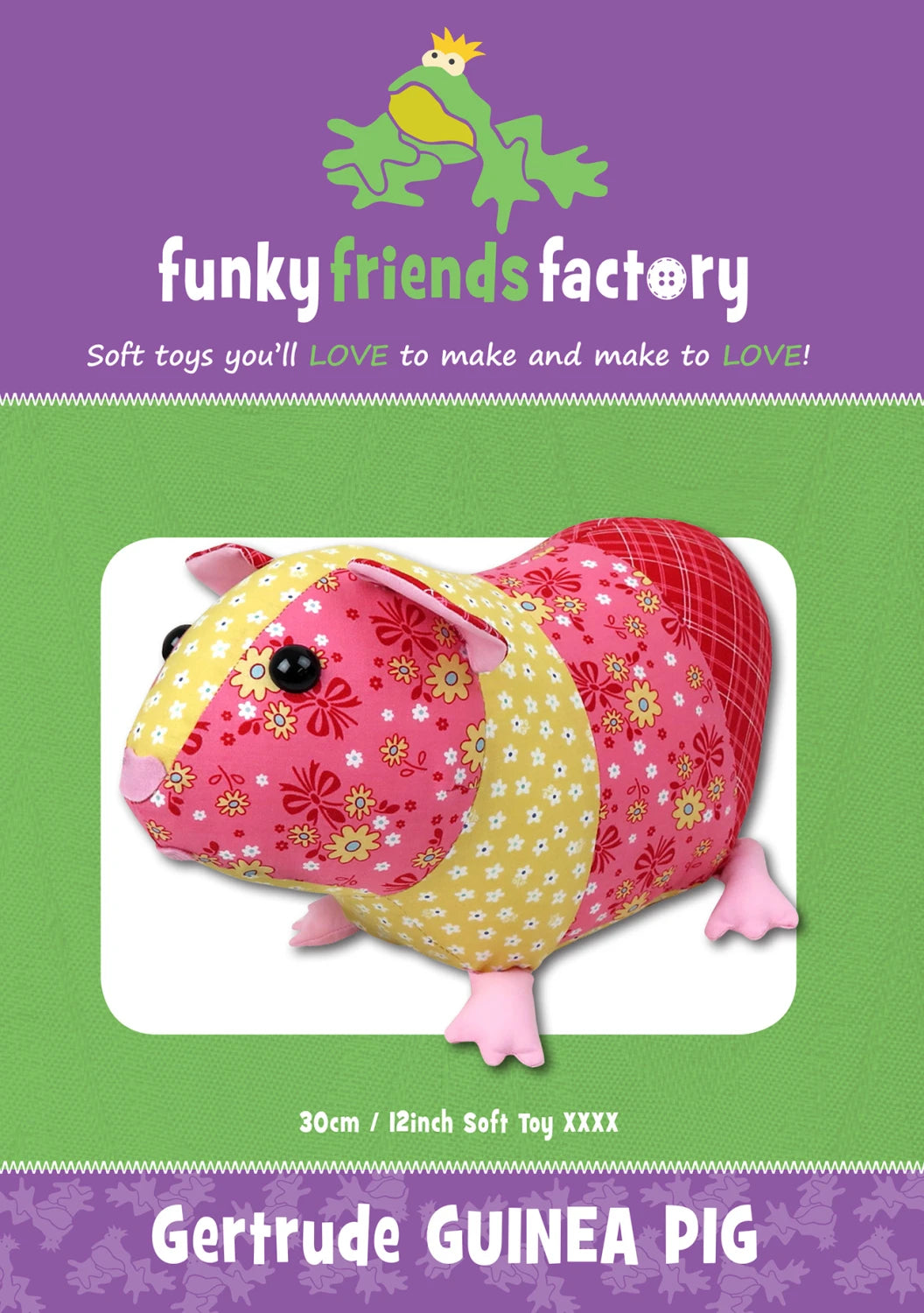 Funky Friends Pattern - Gertrude Guinea Pig