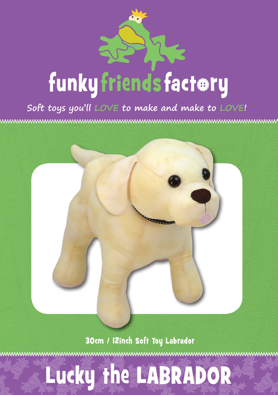Funky Friends Pattern - Lucky The Labrador