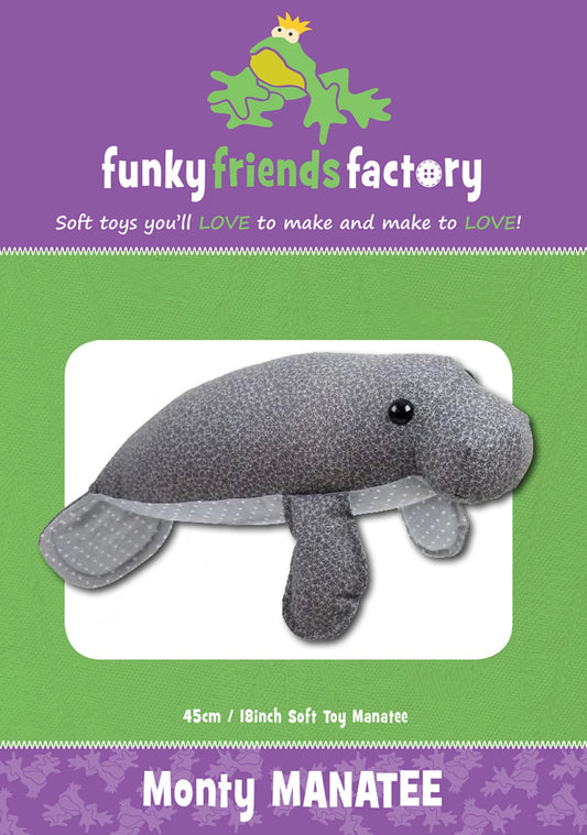 Funky Friends Pattern - Monty The Manatee