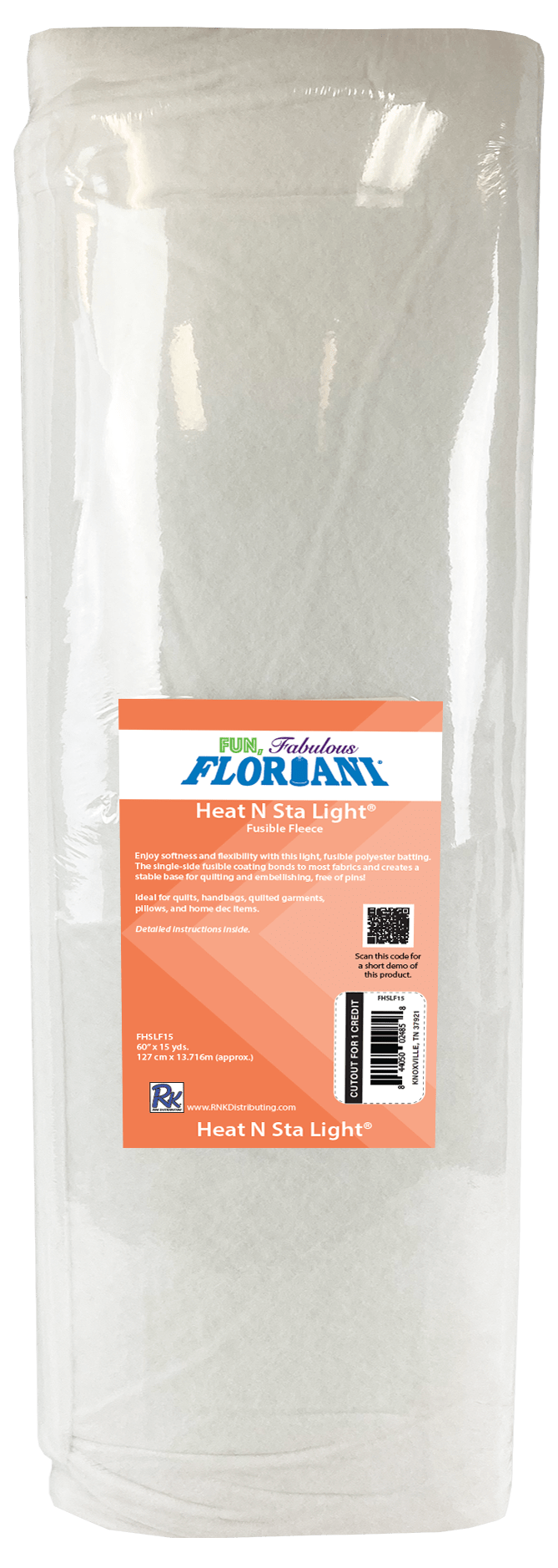 Floriani Heat N Sta Lite Fleece 60" x 15yd