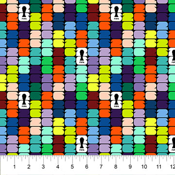 FIFA 2026 in Black Multi from the FIFA World Cup 26 Collection - Northcott Fabrics