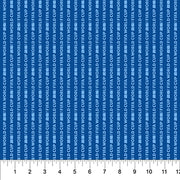 "FIFA World Cup" Stripes in Blue from the FIFA World Cup 26 Collection - Northcott Fabrics