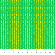 "FIFA World Cup" Stripes in Green from the FIFA World Cup 26 Collection - Northcott Fabrics