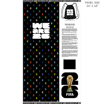 FIFA Backpack (24"x43" Panel) from the FIFA World Cup 26 Collection - Northcott Fabrics