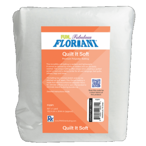 Floriani Quilt It Soft Batting Polyester 60" x 1 yd
