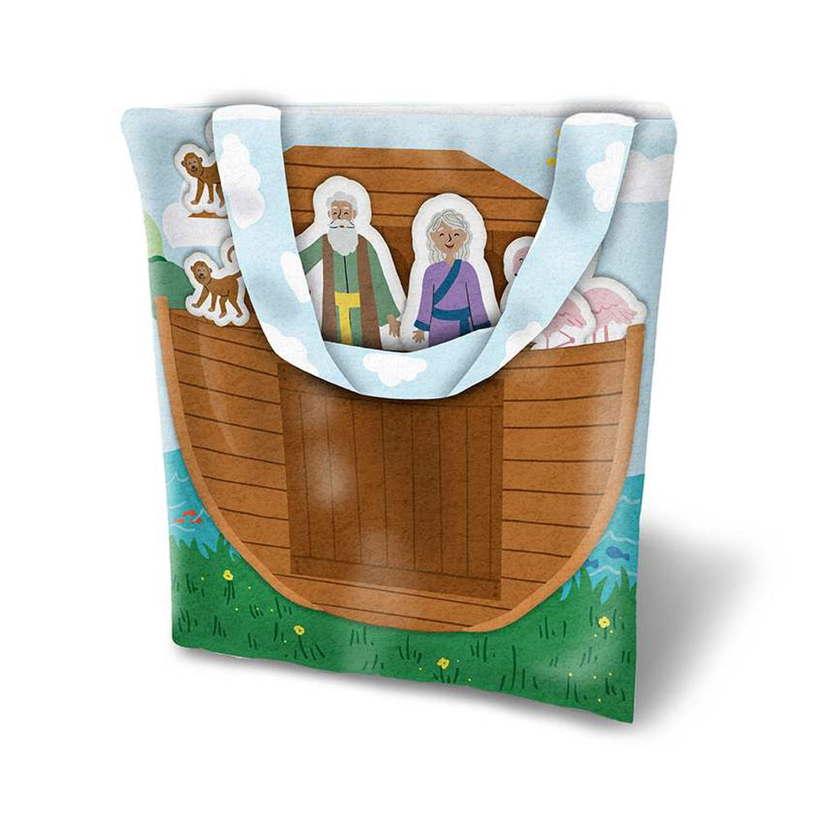 Noah's Ark Quiet Book Felt 36"x48" Panel from the Two By Two Collection - Riley Blake Fabrics