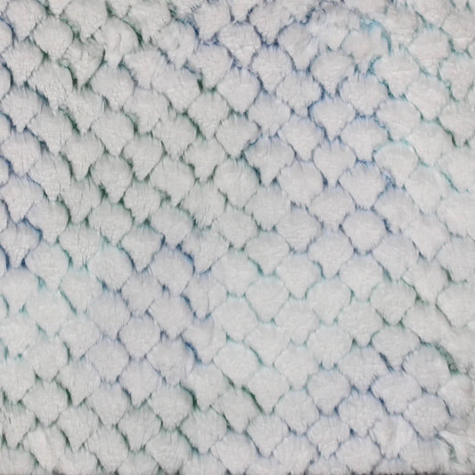 Minky -Lux Snuggle Frosted Tie Dye Modo in BABY BLUE & AGAVE
