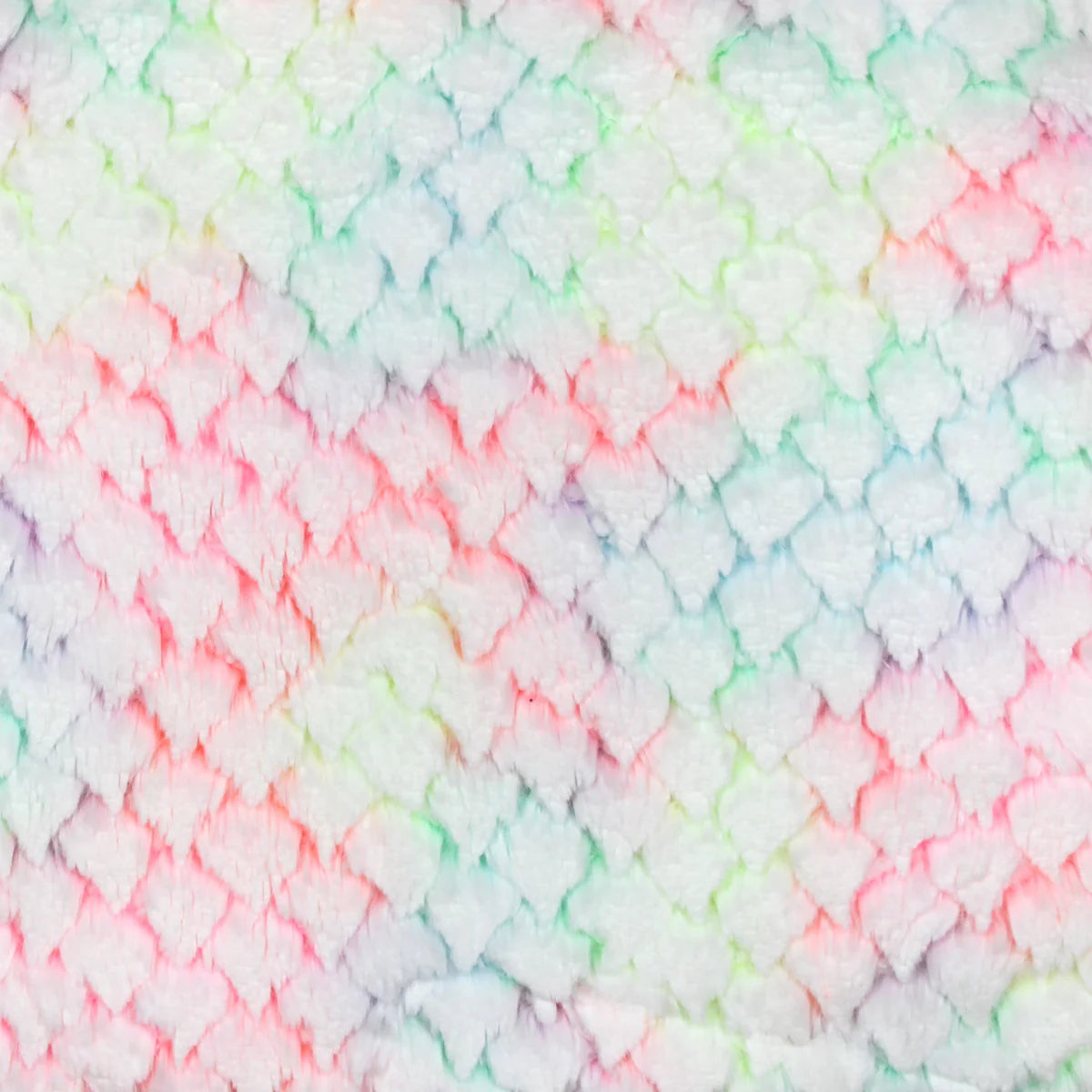 Minky -Lux Snuggle Frosted Tie Dye Modo in PASTEL NEON PINK & PASTEL NEON YELLOW