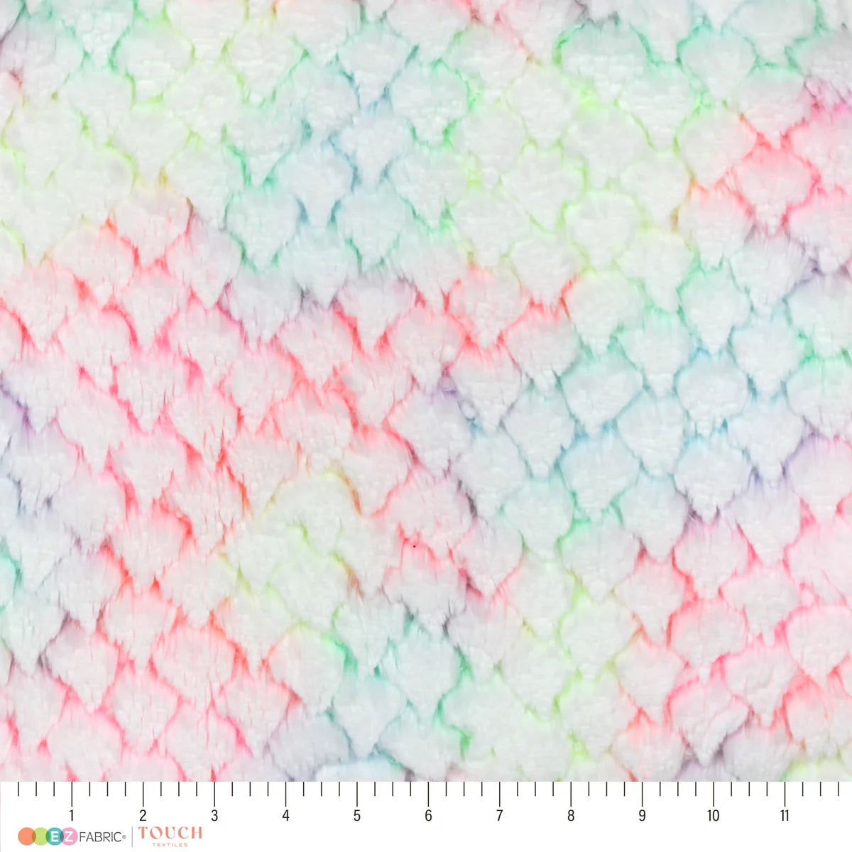Minky -Lux Snuggle Frosted Tie Dye Modo in PASTEL NEON PINK & PASTEL NEON YELLOW