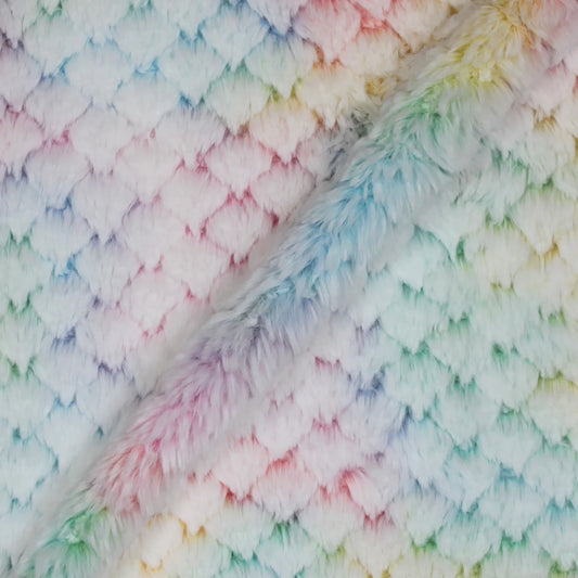 Minky -Lux Snuggle Frosted Tie Dye Modo in MULTI RAINBOW