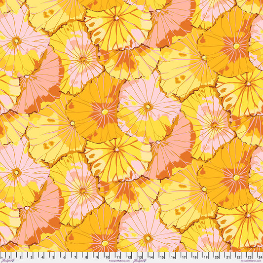 Kaffe Fassett Fabrics - Lotus Leaf - Yellow  From FreeSpirit Fabrics