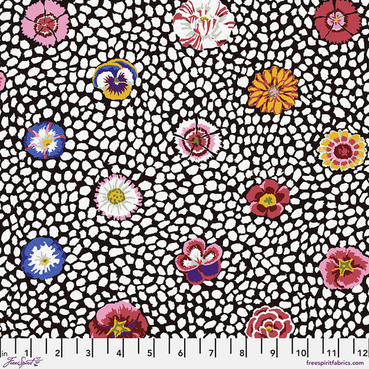 Kaffe Fassett Fabrics - Guinea Flower - White  From FreeSpirit Fabrics
