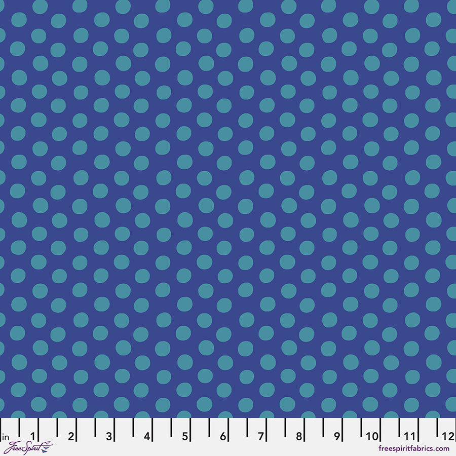 Kaffe Fassett Fabrics - Spot - Sapphire  From FreeSpirit Fabrics