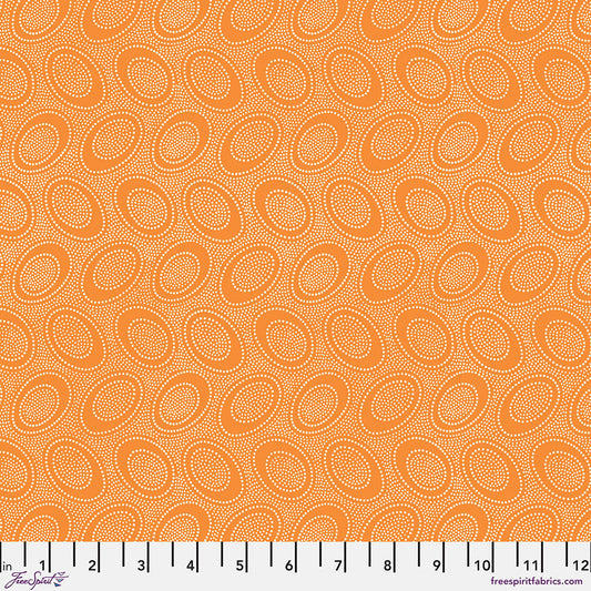 Kaffe Fassett Fabrics - Aboriginal Dot - Cantaloupe  From FreeSpirit Fabrics