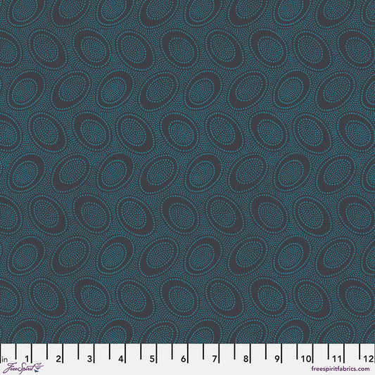 Kaffe Fassett Fabrics - Aboriginal Dot - Charcoal  From FreeSpirit Fabrics