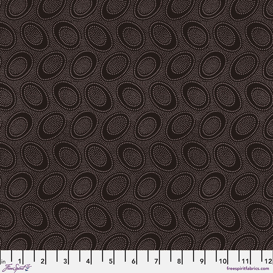 Kaffe Fassett Fabrics - Aboriginal Dot - Chocolate  From FreeSpirit Fabrics