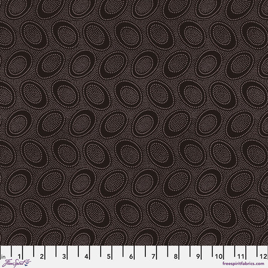 Kaffe Fassett Fabrics - Aboriginal Dot - Chocolate  From FreeSpirit Fabrics