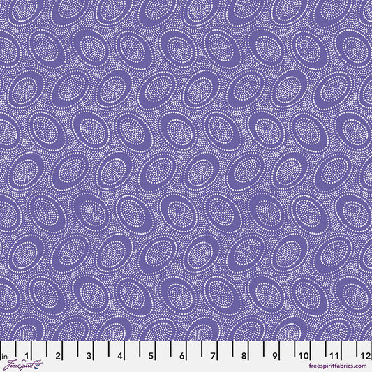 Kaffe Fassett Fabrics - Aboriginal Dot - Iris  From FreeSpirit Fabrics