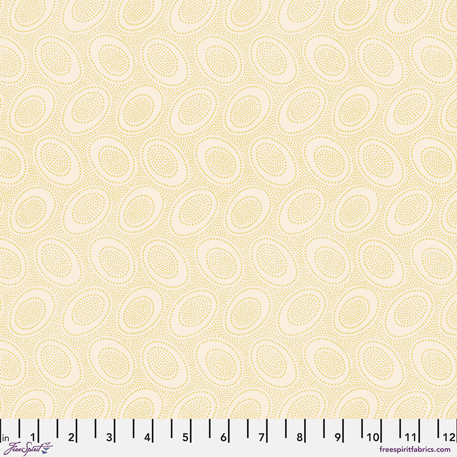 Kaffe Fassett Fabrics - Aboriginal Dot - Ivory  From FreeSpirit Fabrics