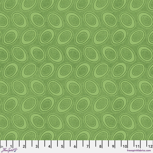 Kaffe Fassett Fabrics - Aboriginal Dot - Leaf  From FreeSpirit Fabrics