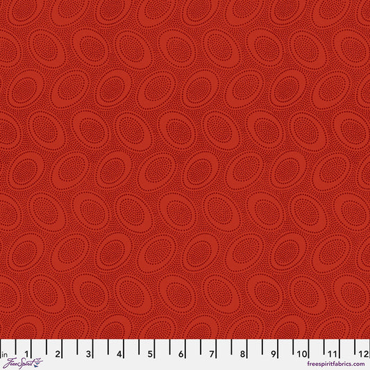 Kaffe Fassett Fabrics - Aboriginal Dot - Red  From FreeSpirit Fabrics