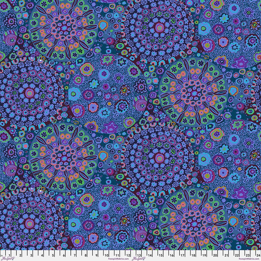 Kaffe Fassett Fabrics - Millefiore - Blue  From FreeSpirit Fabrics