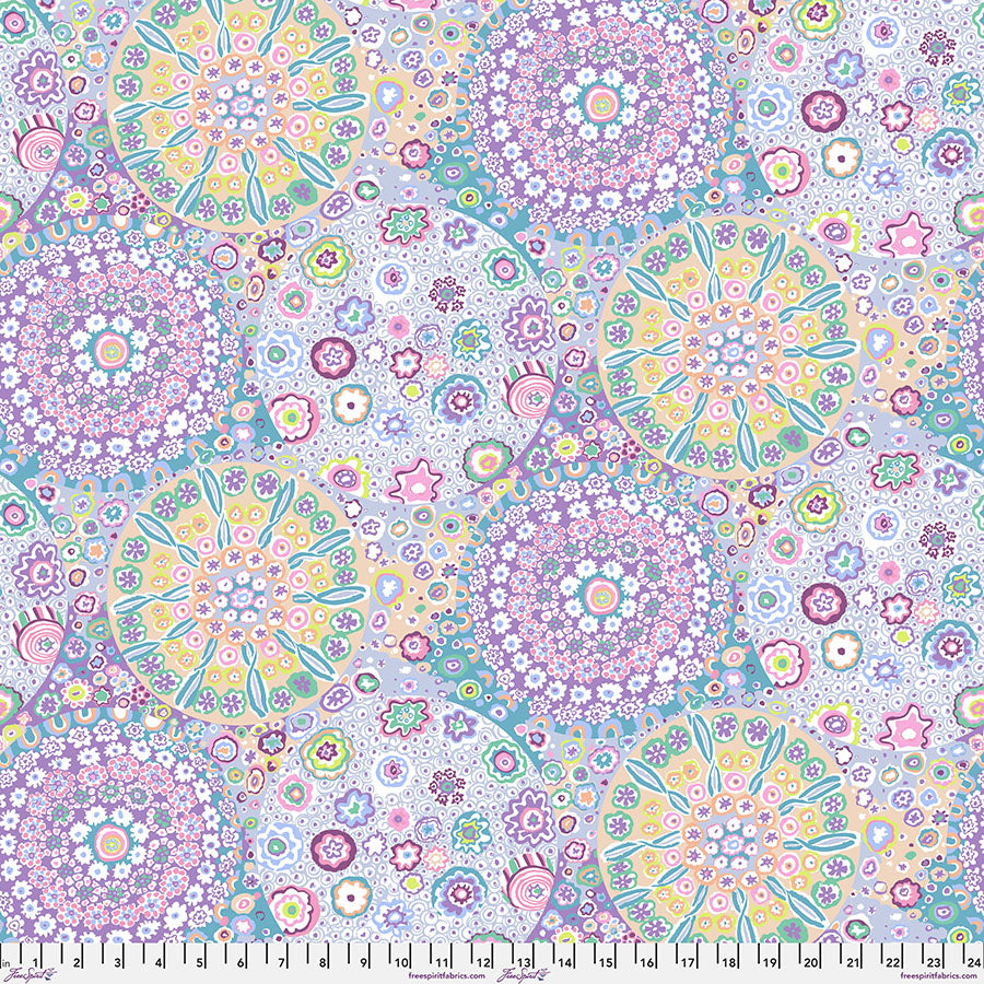 Kaffe Fassett Fabrics - Millefiore - Lilac  From FreeSpirit Fabrics