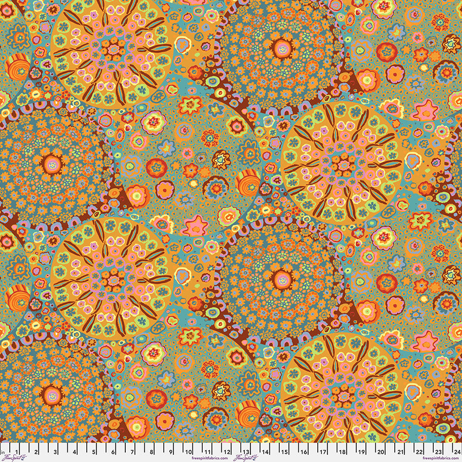 Kaffe Fassett Fabrics - Millefiore - Orange  From FreeSpirit Fabrics