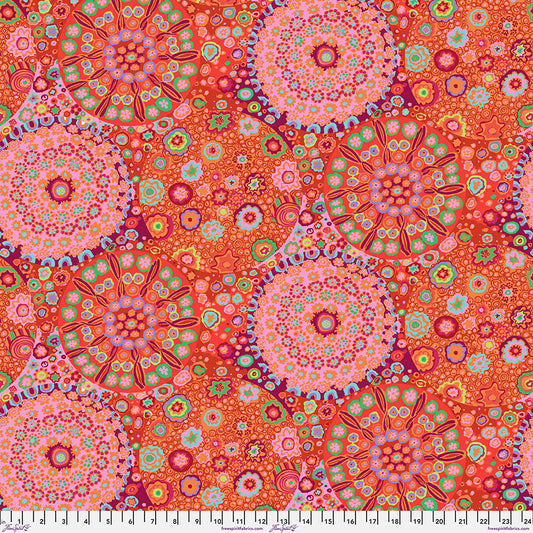 Kaffe Fassett Fabrics - Millefiore - Tomato  From FreeSpirit Fabrics