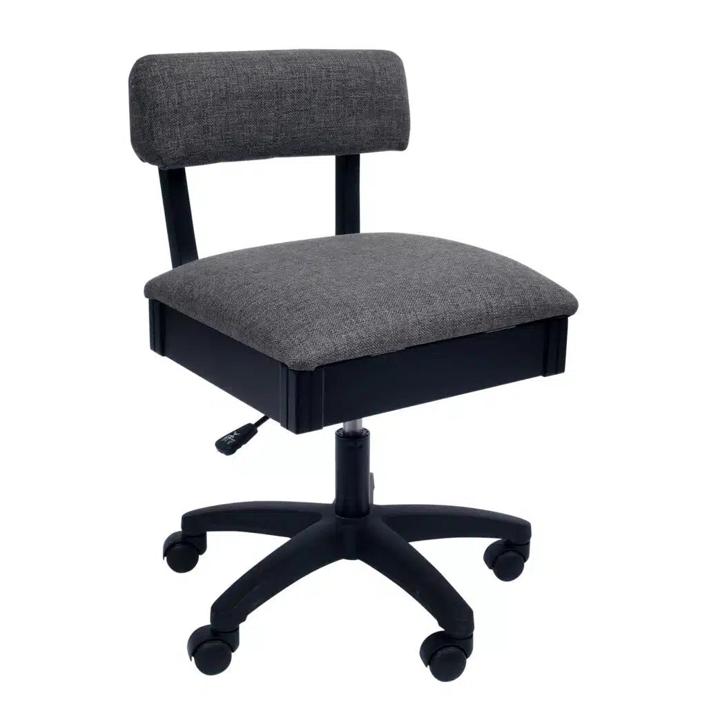 Lade Gray Hydraulic Sewing Chair from Arrow Sewing Chairs