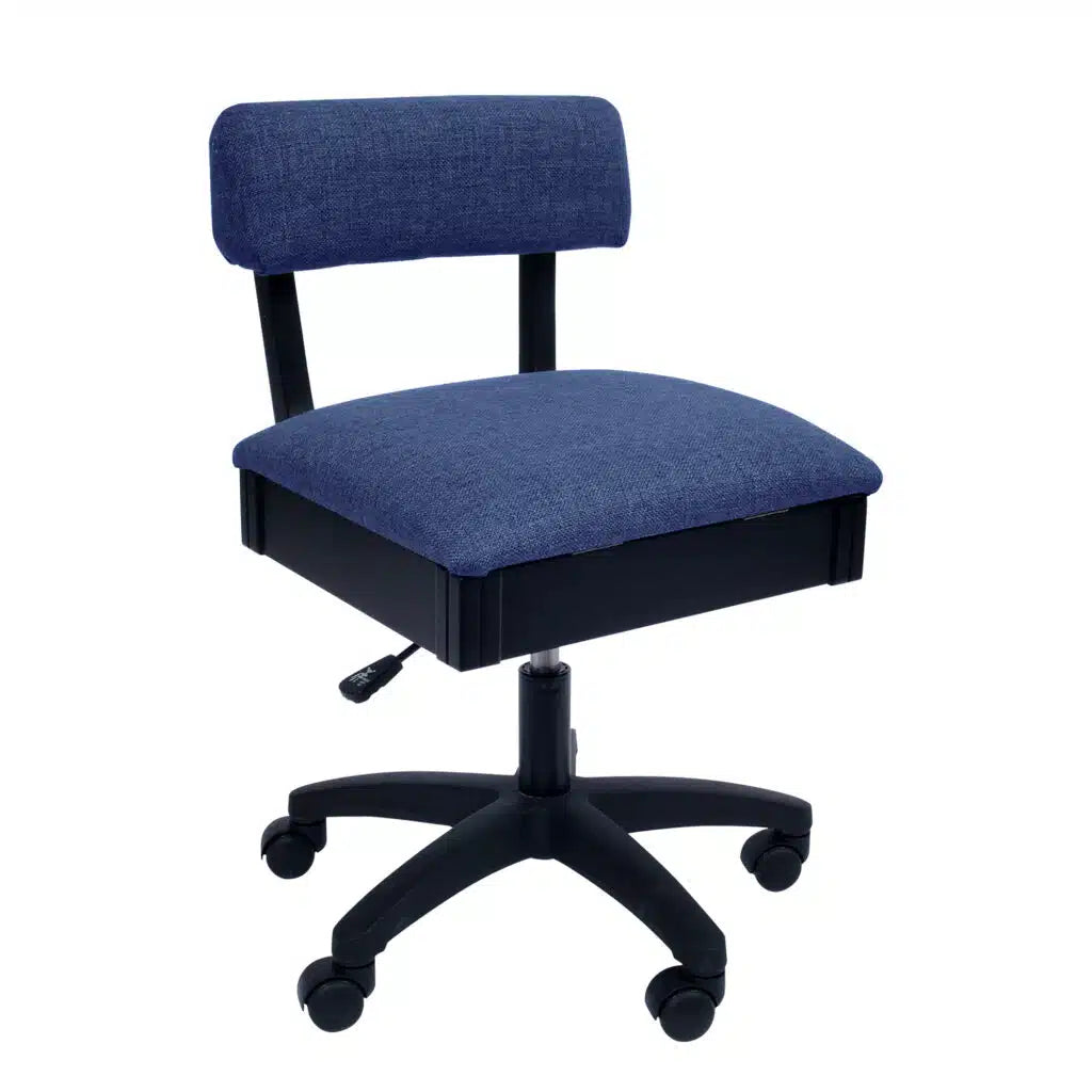 Duchess Blue Hydraulic Sewing Chair from Arrow Sewing Chairs