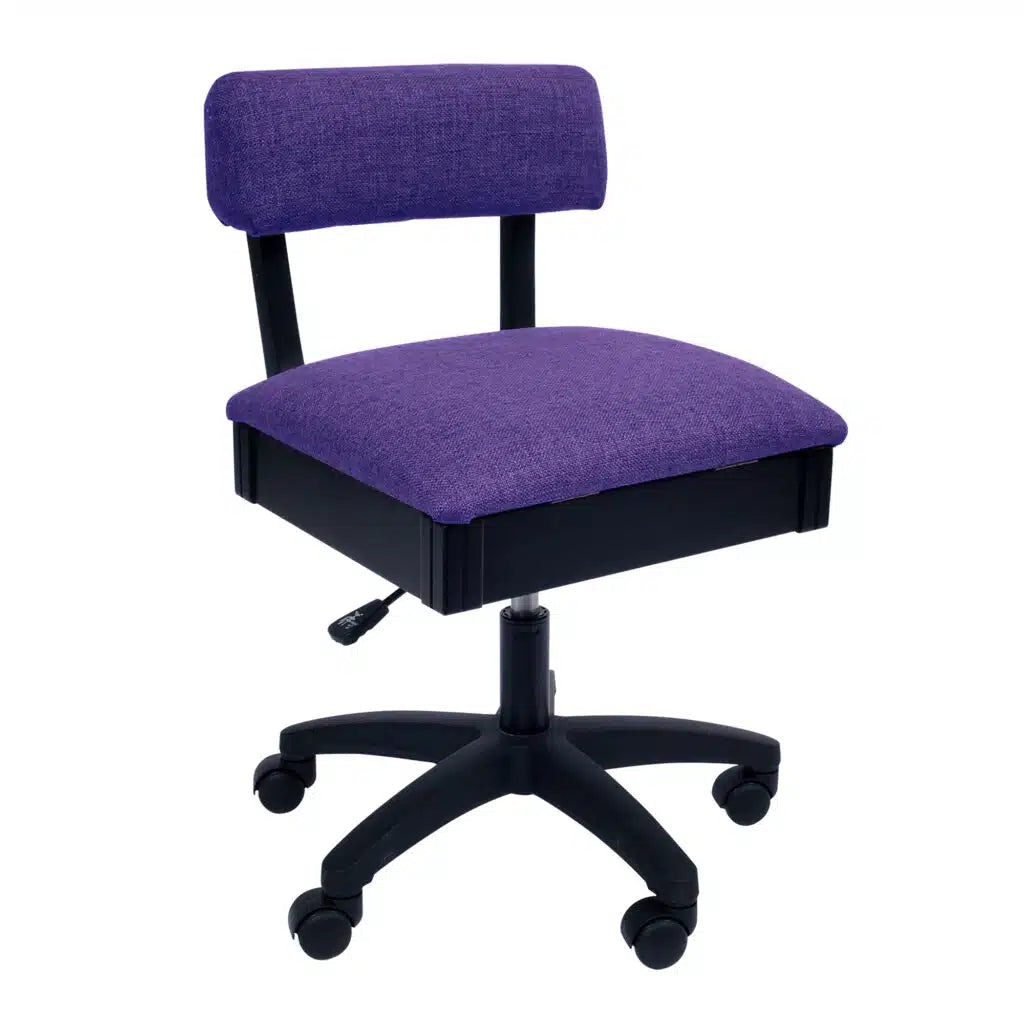 Royal Purple Hydraulic Sewing Chair from Arrow Sewing Chairs