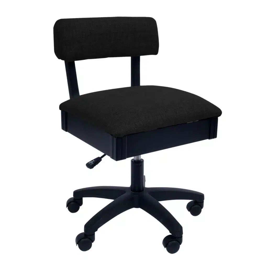 Baroness Black Hydraulic Sewing Chair from Arrow Sewing Chairs