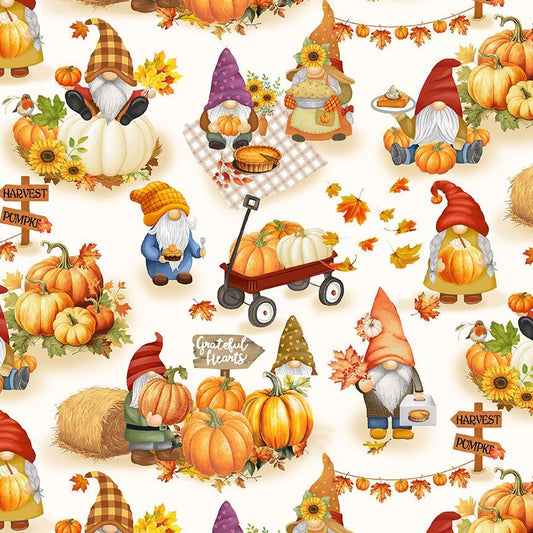 Fall Gnomes from the Fall Festival Collection by Timeless Treasures Fabric