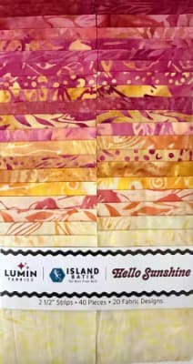 Jelly Roll - Hello Sunshine from Island Batiks - 40 Strips 2.5"x44"