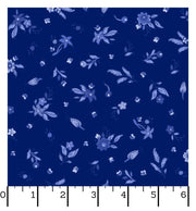 French Quarter - Small Floral on Dark Blue from Maywood Studio